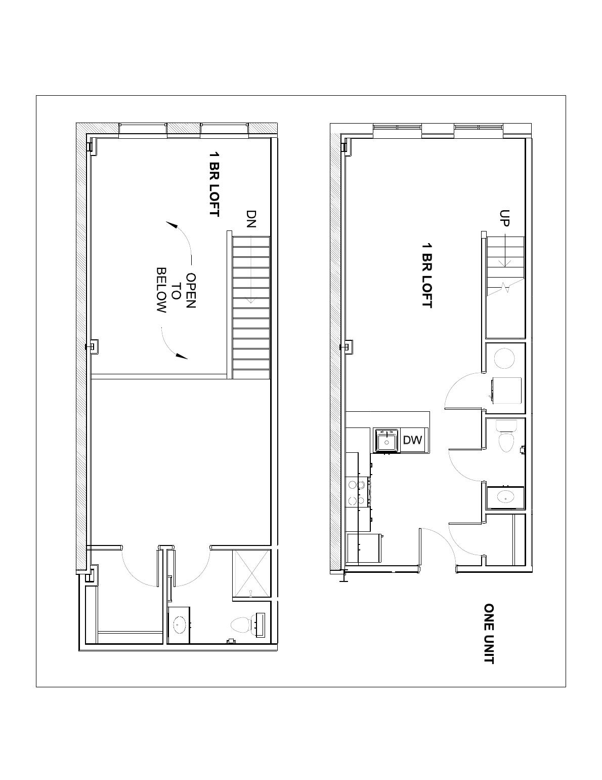 Loft Plan C floor plan, 907 sq ft, Unit 108