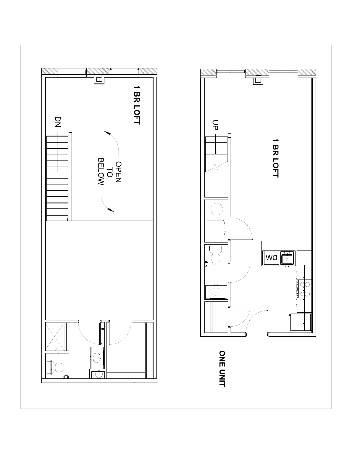 Loft Plan E floor plan, 947 sq ft, Unit 104